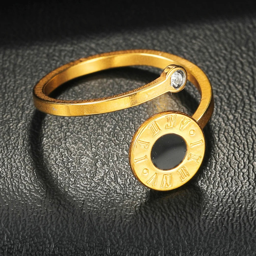 Top Band Mechanical Wheel Rock Gear Ring: 8mm Stainless Steel Comfort Fit Jewelry for Men & Women