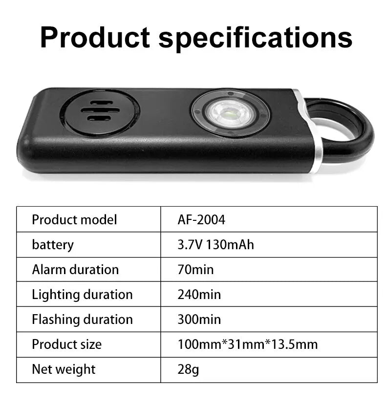 He Original Personal Safety Siren for Women - 130dB Siren, Strobe & Key Chain 3 Pop Colors AF2004 Anti Robbery Call for Help - Premium  from Lizard Vigilante - Just $8.99! Shop now at Lizard Vigilante