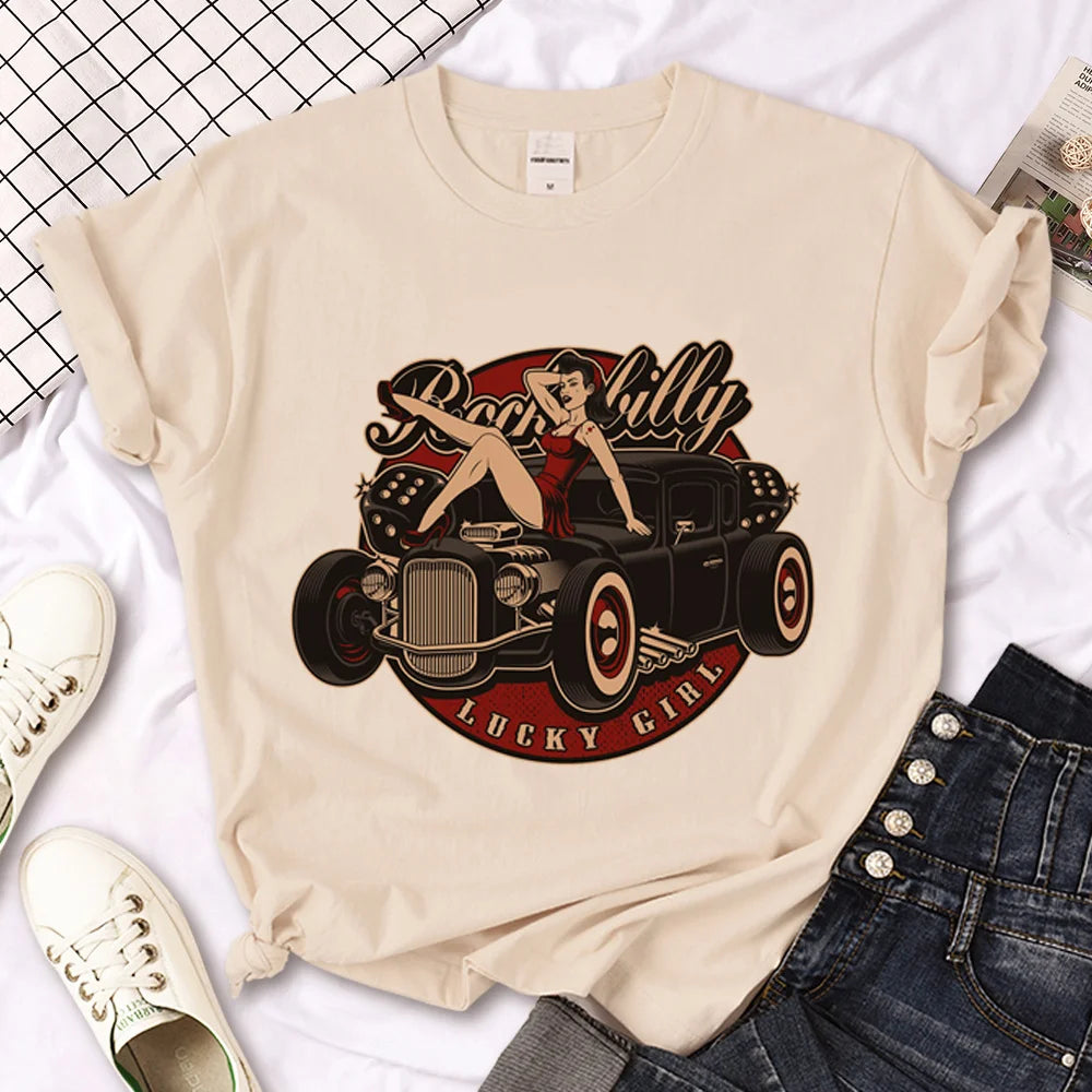 Rockabilly Riot Manga Heatwave Tee For Women