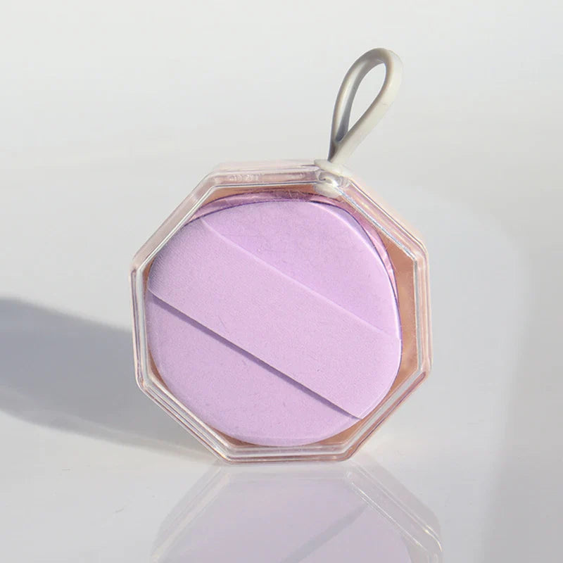 Water Drop Type Air Cushion Powder Puff, Wet And Dry, Double Face Powder Puff, For Liquid Foundation, Concealer, Powder, Purple