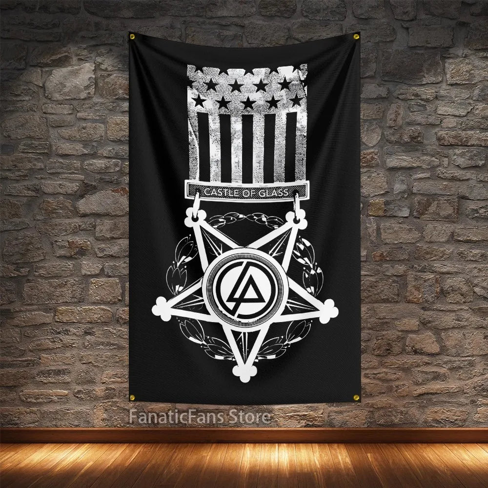 Linkin Park Rock Music Polyester Flag – Digital Printed Hanging Banner for Decoration - Premium flag from Lizard Vigilante - Just $15.99! Shop now at Lizard Vigilante