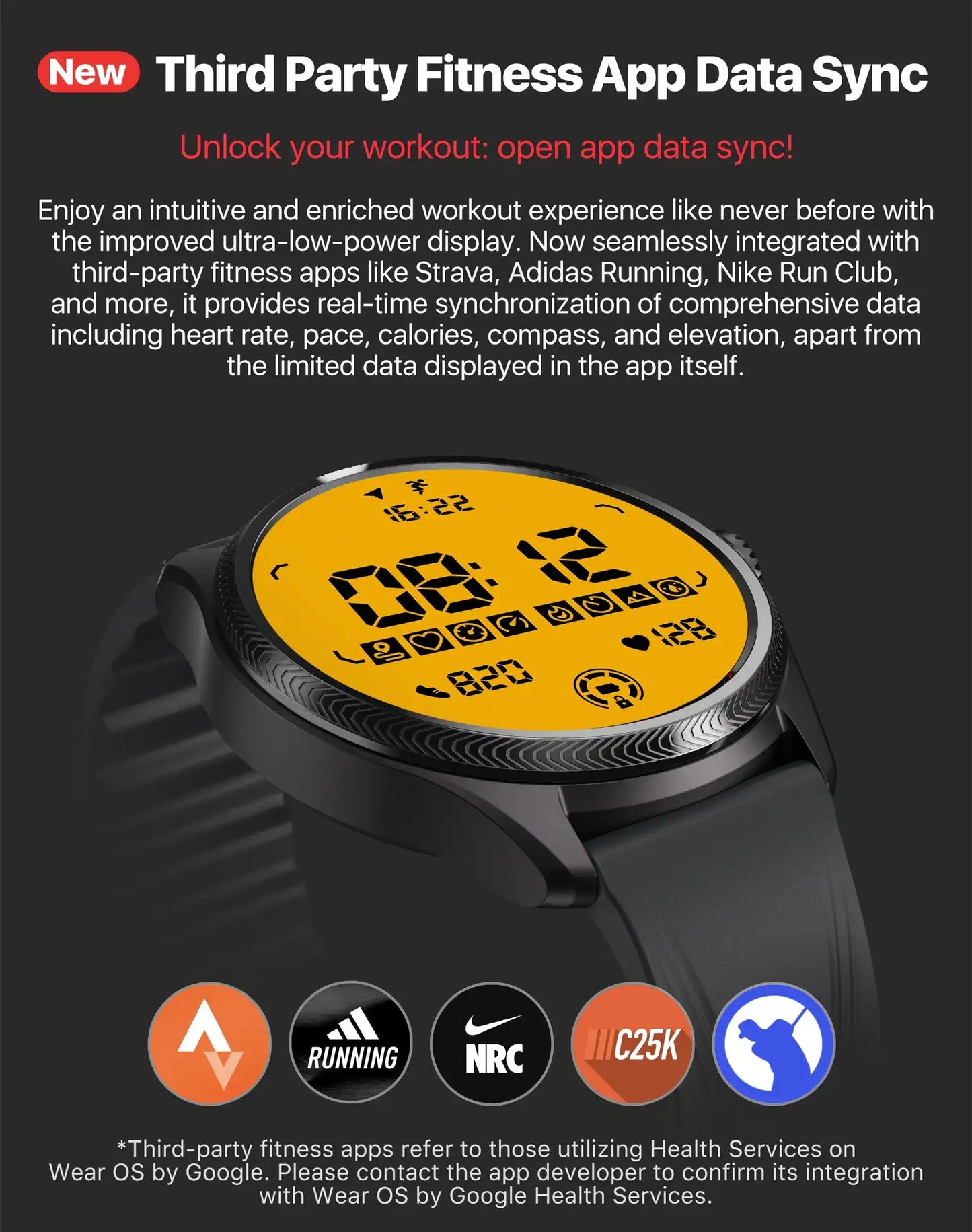 TicWatch Pro 5 Enduro Wear OS Smartwatch for Men 90Hrs Battery 110+ Workout Modes 7/24 Heart Rate Compass and Android Compatible
