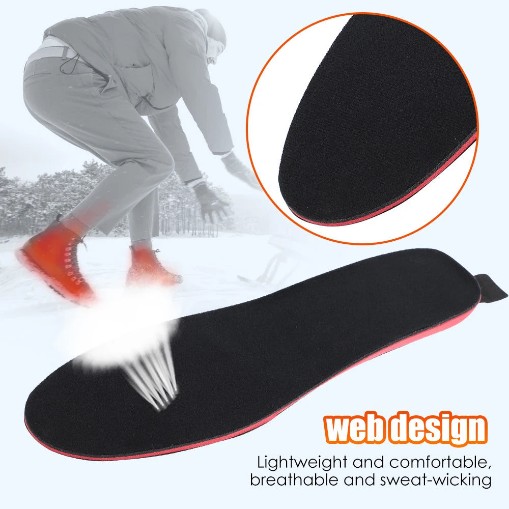 Electric Heating Insole Winter Foot Warmer Heated Shoes Insert Pads Mat With Controller Usb Rechargeable For Man Women Washable - Premium  from Lizard Vigilante - Just $48.99! Shop now at Lizard Vigilante