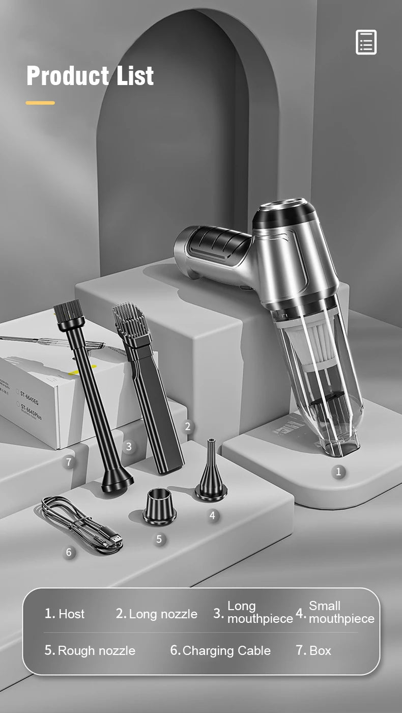 BALASHOV Cordless Brushless Handheld Car & Home Vacuum Cleaner – Ultra-Powerful Dual-Use Mini Vacuum with Long-Lasting Battery - Premium vac from dsers - Just $6.99! Shop now at Lizard Vigilante