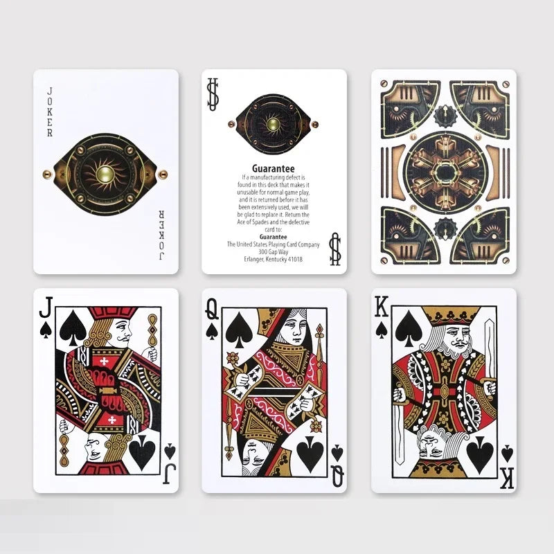 Bicycle Gold Steampunk Playing Cards Thoery11 Deck USPCC Collectible Poker Card Games Entertainment Magician Accessories - Premium  from Lizard Vigilante - Just $23.99! Shop now at Lizard Vigilante