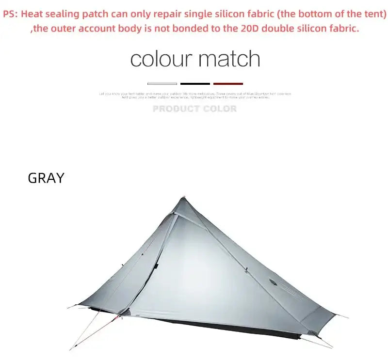 [HODR] 3F UL GEAR Lanshan 1 pro Tipi Tent Rodless Solo Ultralight 690g 20D Nylon Fabric Camping Season Tent Trekking Tents