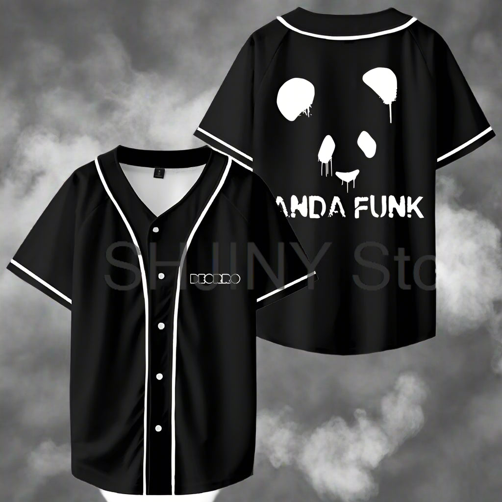 Panda Funk Vibe Jersey - Deorro Inspired Festival Wear - Premium T-shirt from Lizard Vigilante - Just $43.88! Shop now at Lizard Vigilante