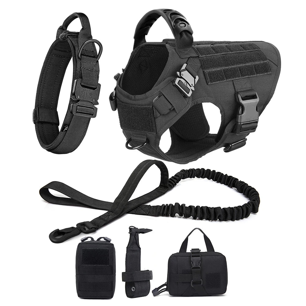 Battle-Ready K9 Vest & Leash Set – Street Armor For Power Dogs
