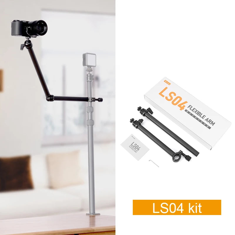 VIJIM LS11 Desk Mount Stand C-clamp Mount Flexible Arm Extend Light Stand With 360° Ballhead Microphone Stand Ring Light Bracket - Premium camera stand from Lizard Vigilante - Just $46.99! Shop now at Lizard Vigilante