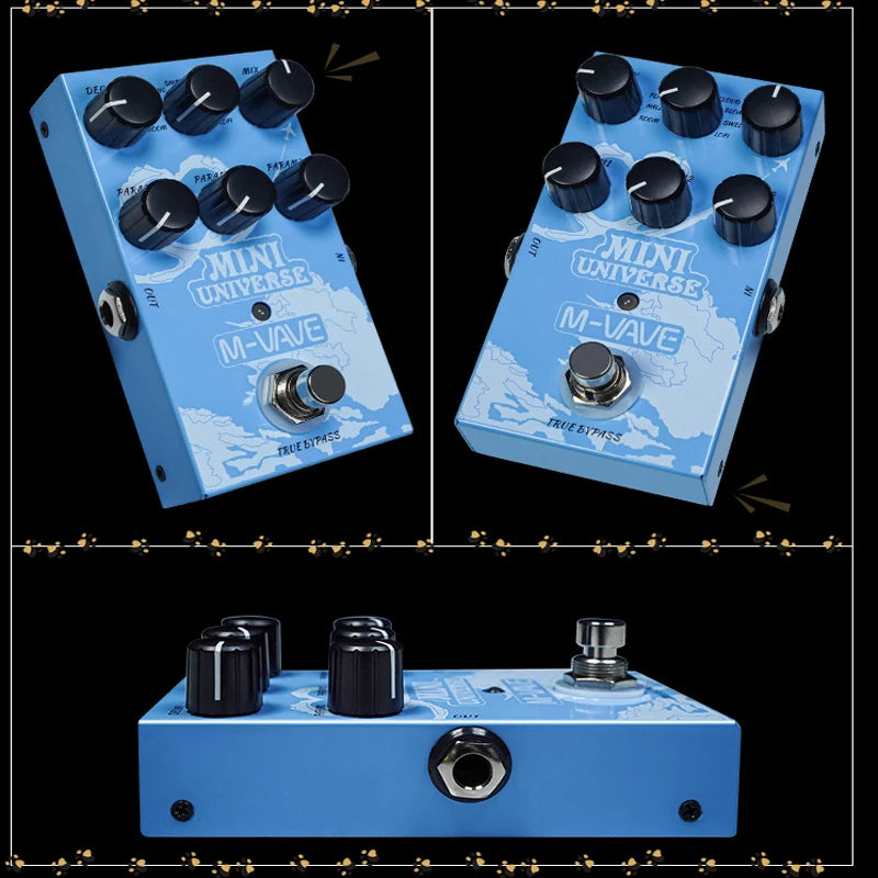 Easy To Use, M-VAVE Mini Universe Electric Guitar Digital Reverb Effects Pedal True Bypass Design Metal Case 9 Reverb Tones Effect Pedals - Premium guitar effects from Lizard Vigilante - Just $58.88! Shop now at Lizard Vigilante