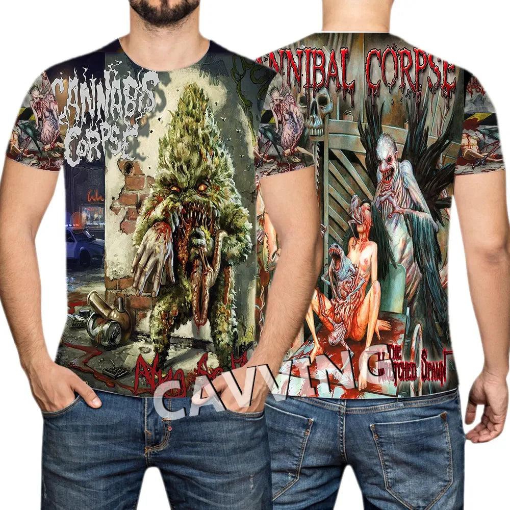 CANNIBAL CORPSE  3D Printed  Casual T-shirts Hip Hop Tee Shirts Harajuku Styles Tops Fashion Clothing  for Women/men - Premium t-shirt from Lizard Vigilante - Just $23.99! Shop now at Lizard Vigilante