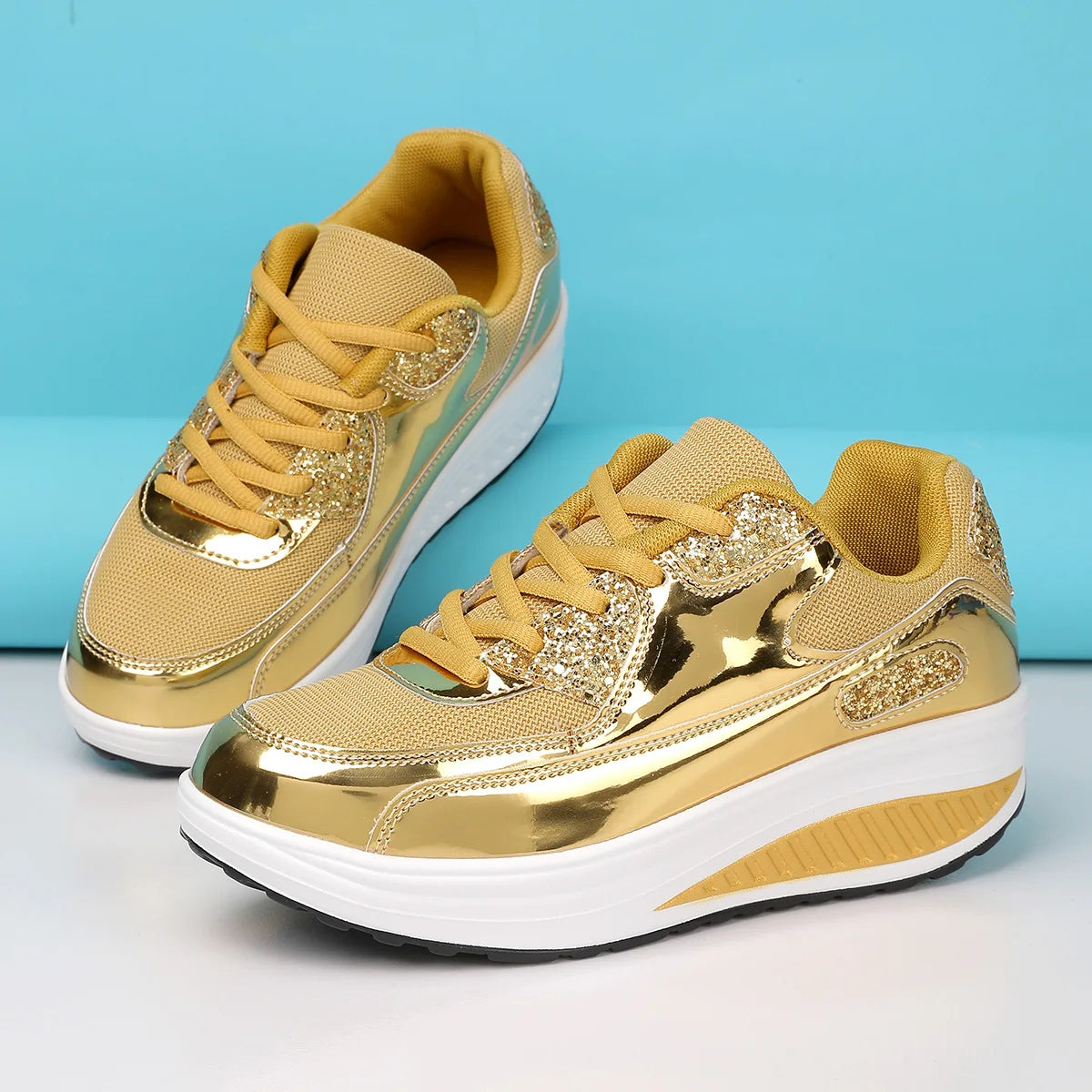 Shockwave Siren Platform Sneakers 2025 – Thick-Soled Rebel Wedge Edition