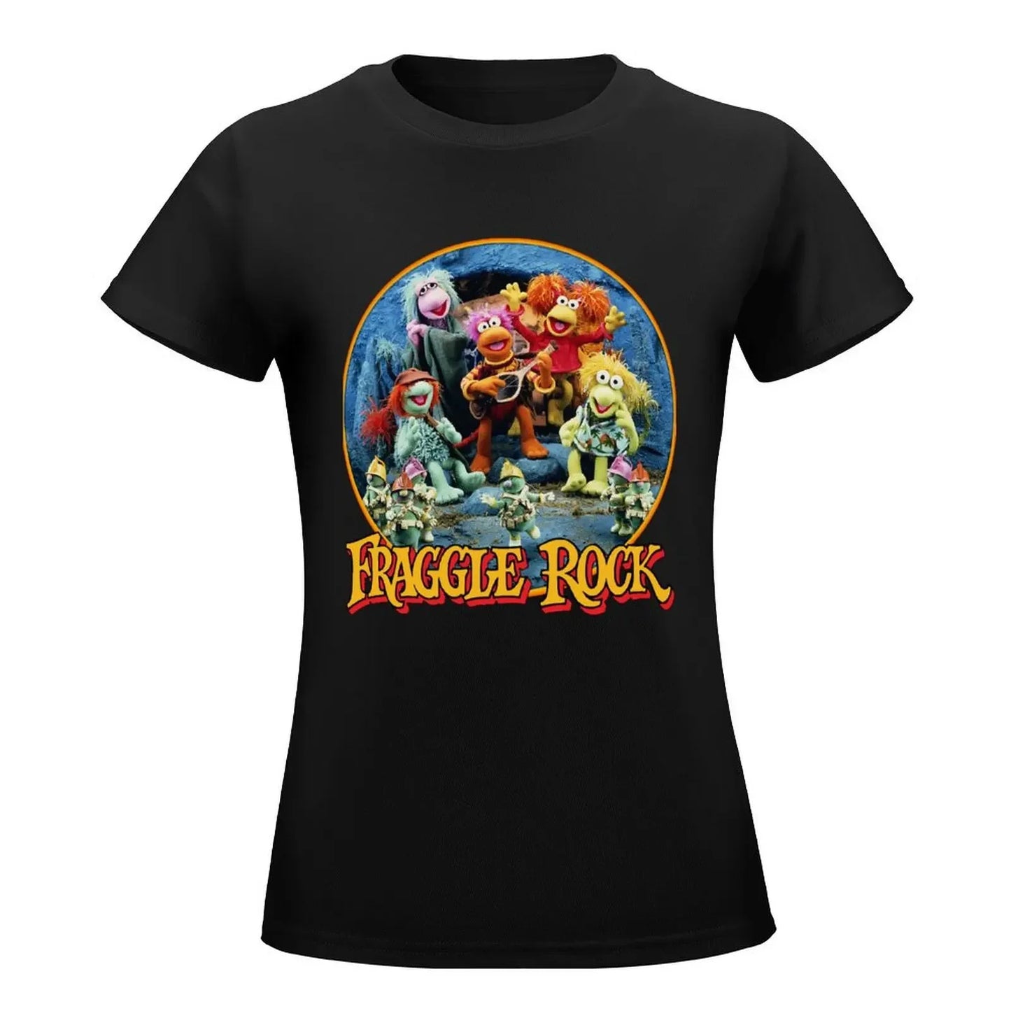 Fraggle Rock Muppets TV Show T-Shirt Gifts For Music Fans Music Vintage Retro Female Clothing Tops Short Sleeve Tee Women's Shirt - Lizard Vigilante