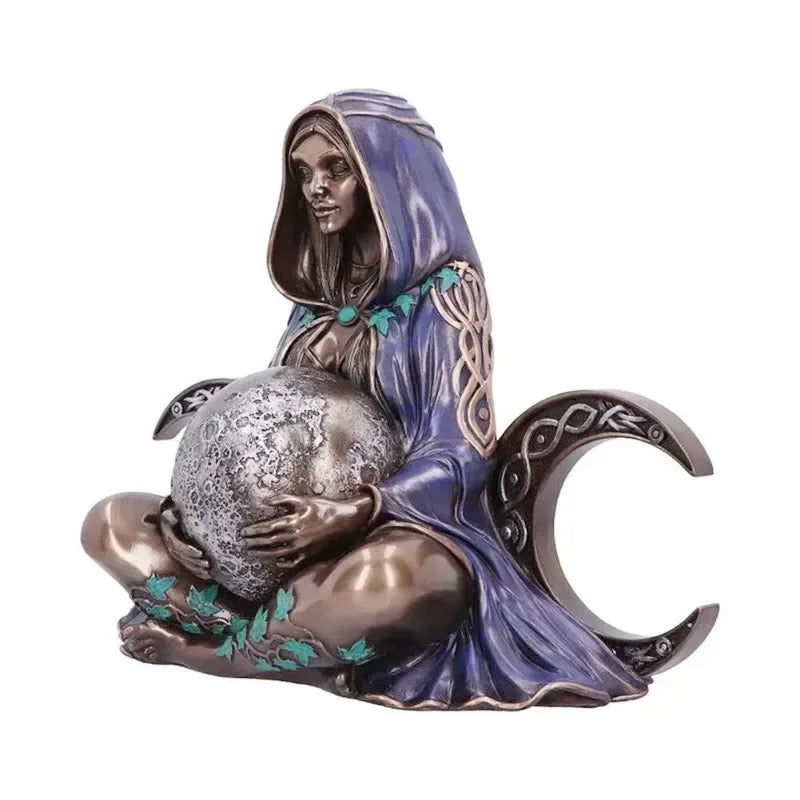 Gaia Earth Goddess Statue Resin Sculpture Craft Garden Decoration Gift Home Desktop Decoration Home Decoration