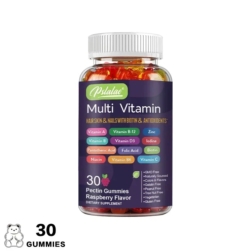 Multivitamin Gummies - Dietary Supplement for Improves Skin, Hair, Nails and Overall Health, Immunity, Enhances Energy Levels