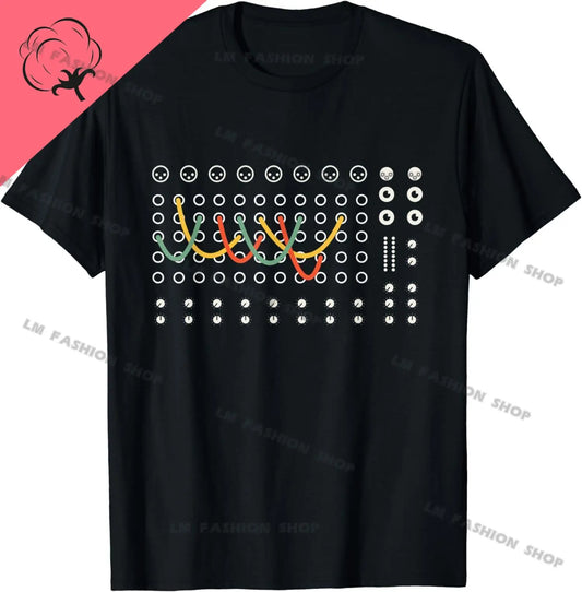 Modular Synthesizer Analog Graphic Tee – Casual Cotton T-Shirt for Men & Women, Hipster Punk Rock Style - Premium tee from Lizard Vigilante - Just $9.99! Shop now at Lizard Vigilante