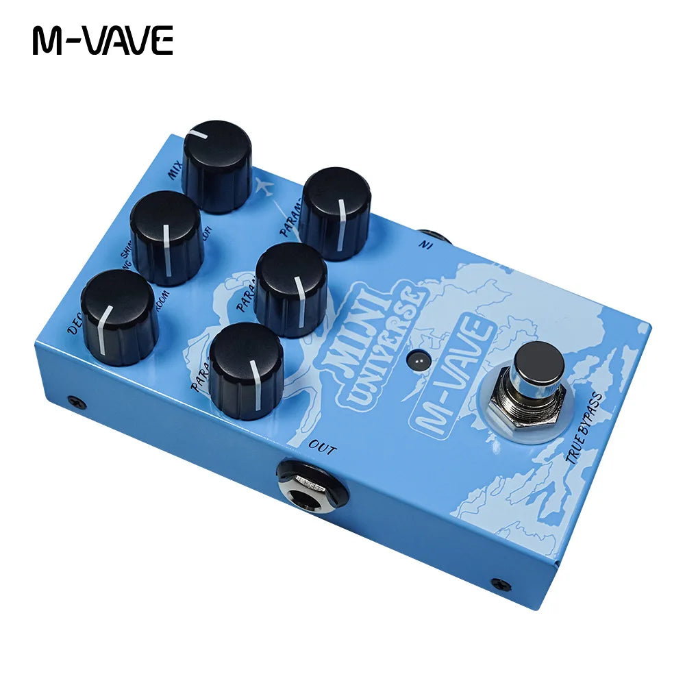 Easy To Use, M-VAVE Mini Universe Electric Guitar Digital Reverb Effects Pedal True Bypass Design Metal Case 9 Reverb Tones Effect Pedals - Premium guitar effects from Lizard Vigilante - Just $58.88! Shop now at Lizard Vigilante