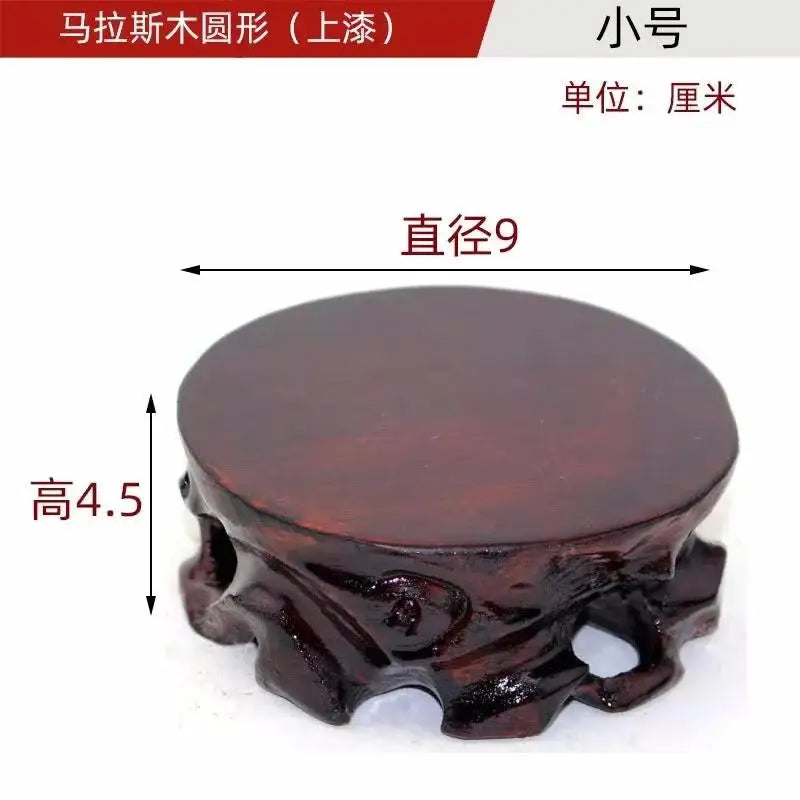Simple Figurine Statue Display Stand Miniature Solid Wood Bases Coffee Tea Sets Pedestal Vase Flower Pot Bonsai Sorting Table