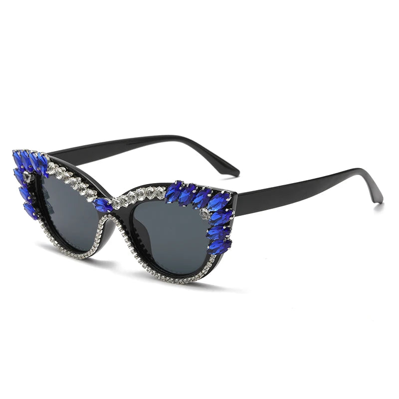 “Diamond Eyes 23241” – Chaos-Cat UV400 Big Gem Sunglasses for Max Drama & Minimal Subtlety | Gradient Polycarbonate Cat Eye Spectacles - Premium shades from dsers - Just $10.99! Shop now at Lizard Vigilante