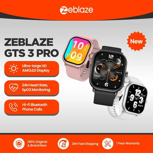 New Zeblaze GTS 3 Pro Voice Calling Smart Watch Ultra-big HD AMOLED Screen Health and Fitness Tracking Smartwatch for Men Women - Lizard Vigilante