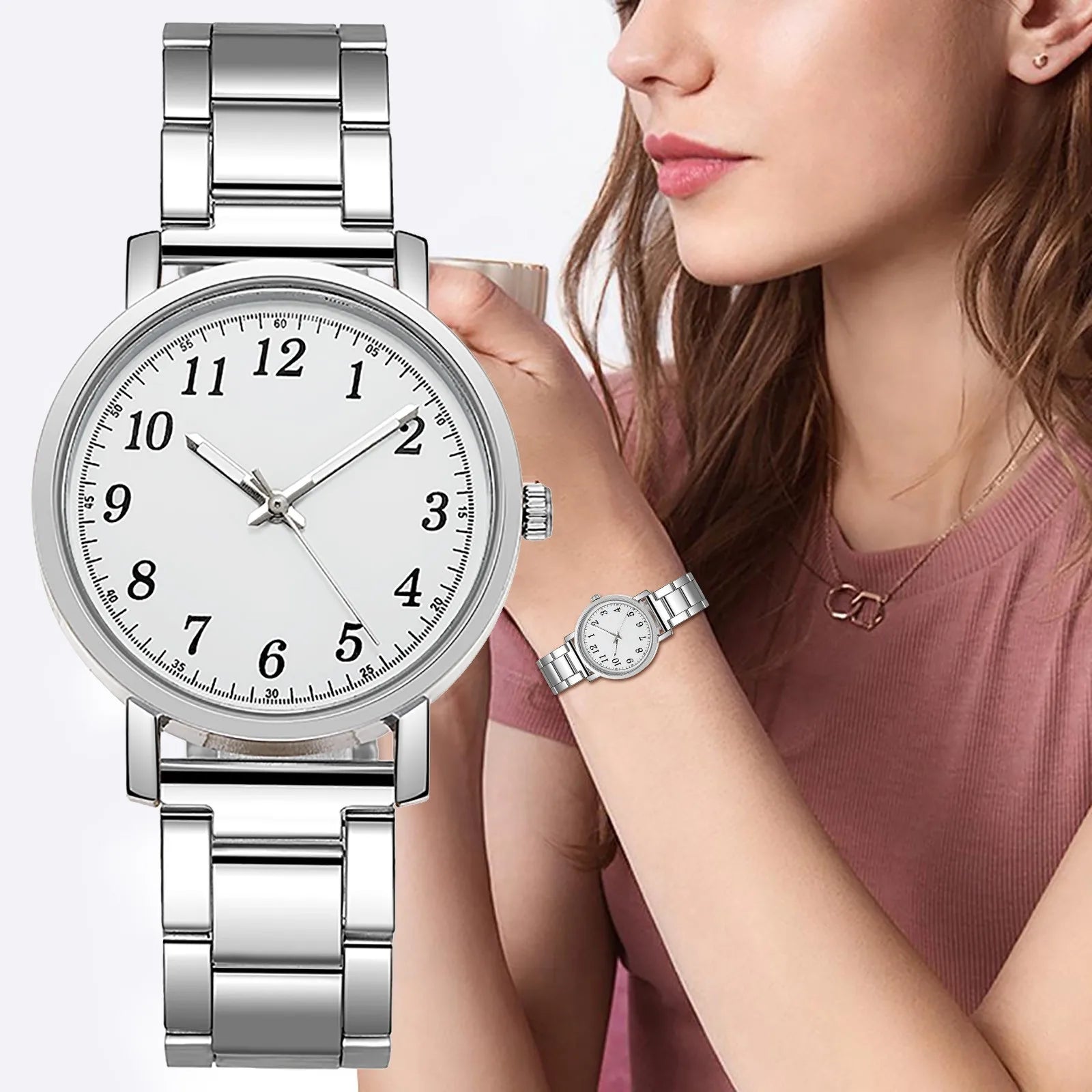 Watches For Women Waterproof Chronograph Quartz Ladies Digital Steel Luxury Watch Couple Strap Gift Women'S Watch часы женские - Premium  from Lizard Vigilante - Just $1.99! Shop now at Lizard Vigilante