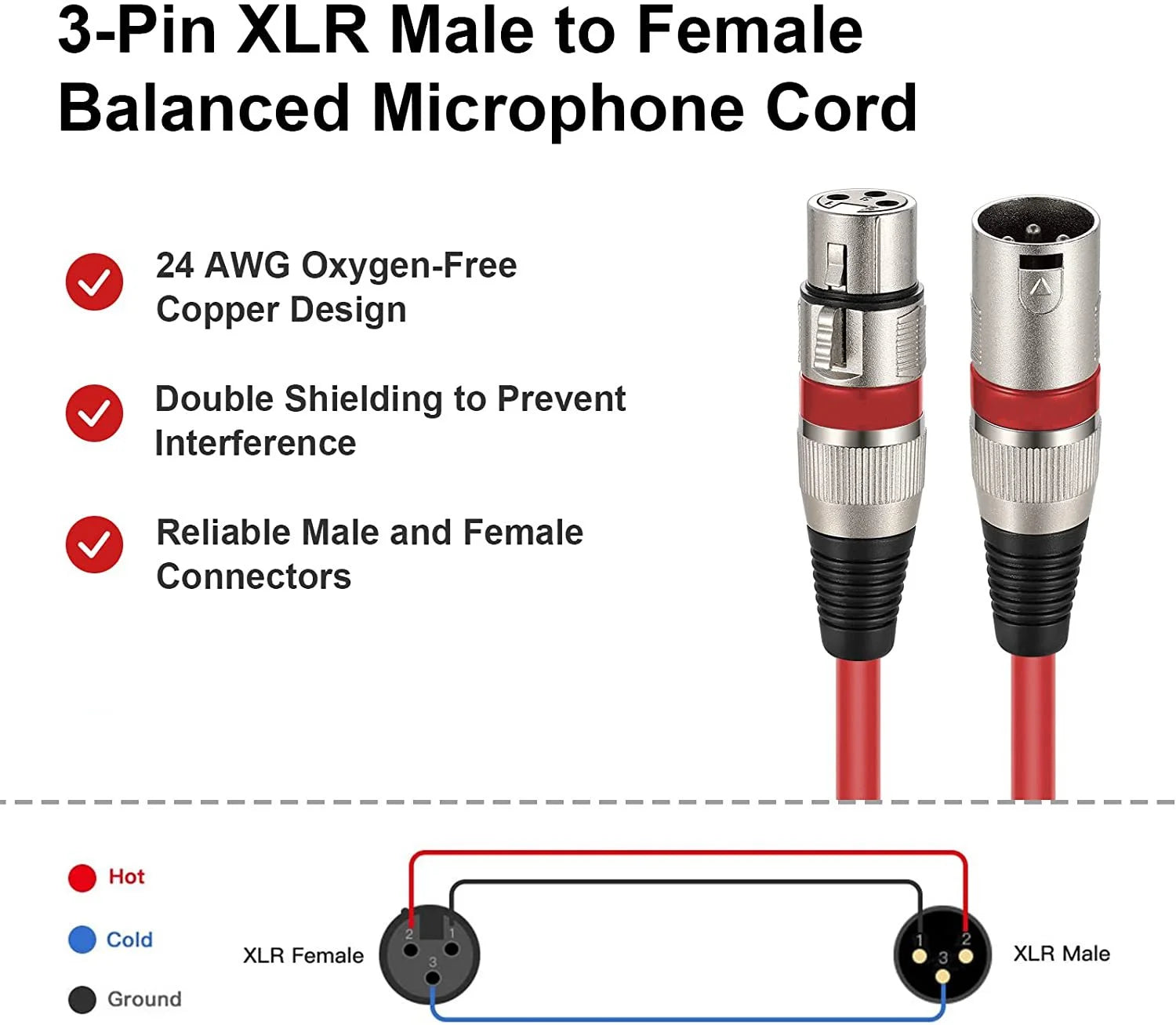 DREMAKE RiotChord XLR Cable Set – 6-Pack Colored Pro Mic Lines for Stage Killers, Studio Renegades, and Sonic Chaos Engineers - Premium xlr cables from dsers - Just $127.99! Shop now at Lizard Vigilante