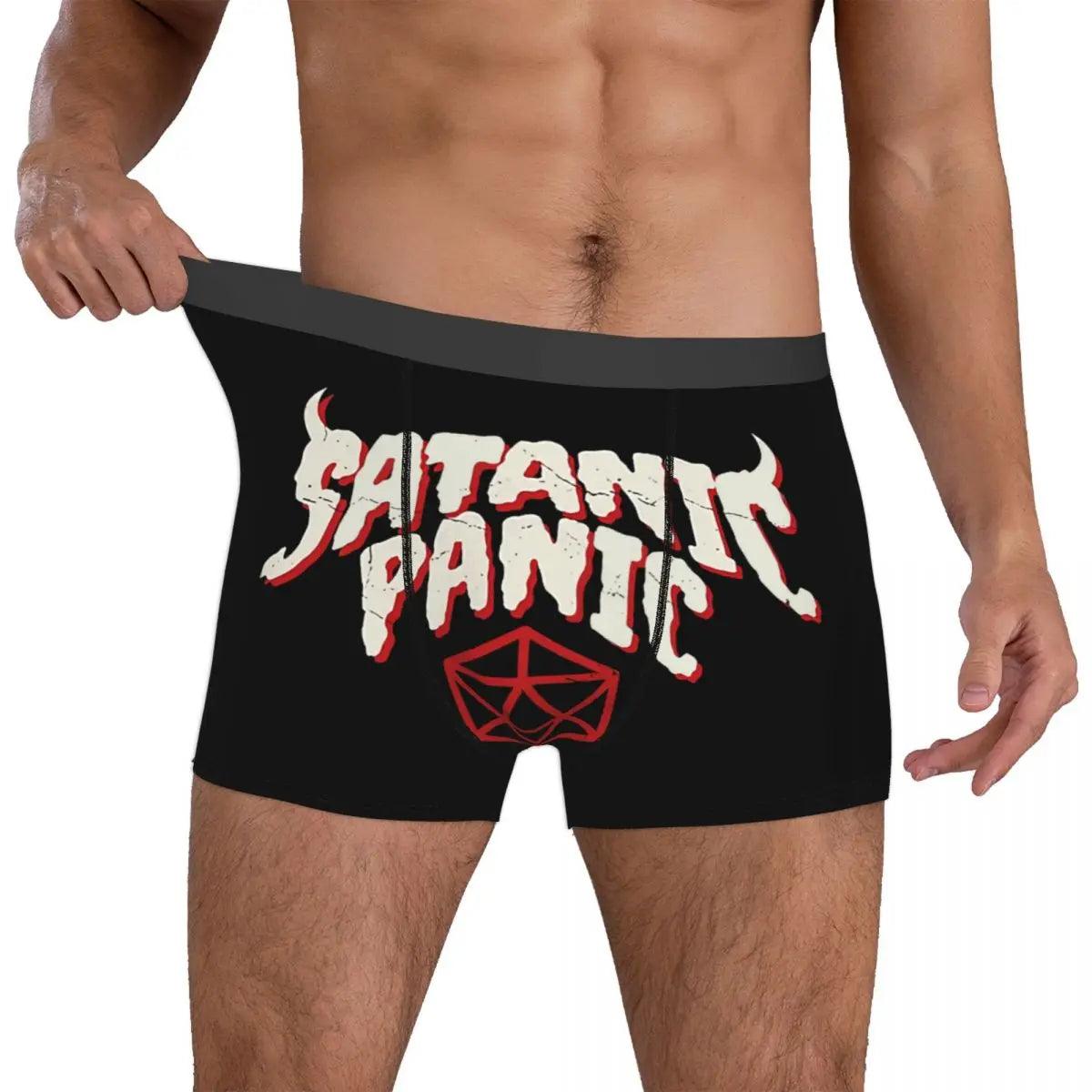 Satanic Panic Man's Boxer Briefs DnD Game Highly Breathable Underwear High Quality Print Shorts Birthday Gifts - Premium demon underwear from Lizard Vigilante - Just $23.49! Shop now at Lizard Vigilante