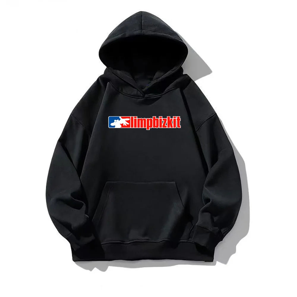 Retro Limp Bizkit Graphic Hoodie – Oversized Streetwear for Men & Women, Bold Hip-Hop Style Pullover Sweatshirt for All Seasons - Premium hoodie from Lizard Vigilante - Just $38.88! Shop now at Lizard Vigilante