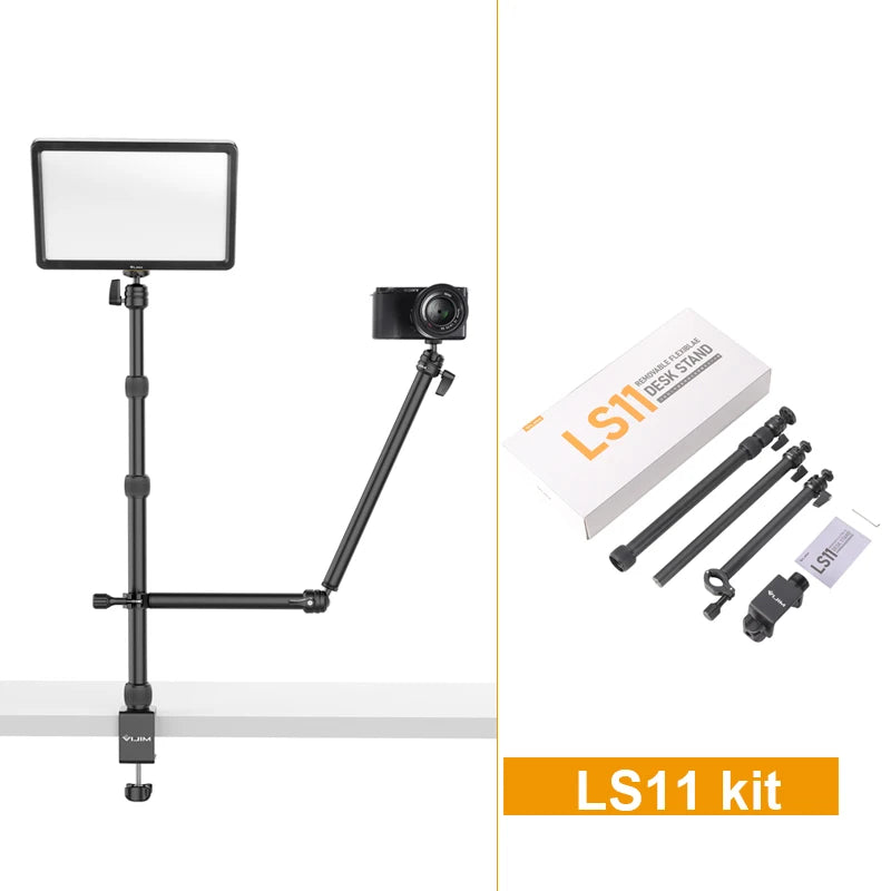 VIJIM LS11 Desk Mount Stand C-clamp Mount Flexible Arm Extend Light Stand With 360° Ballhead Microphone Stand Ring Light Bracket - Premium camera stand from Lizard Vigilante - Just $46.99! Shop now at Lizard Vigilante