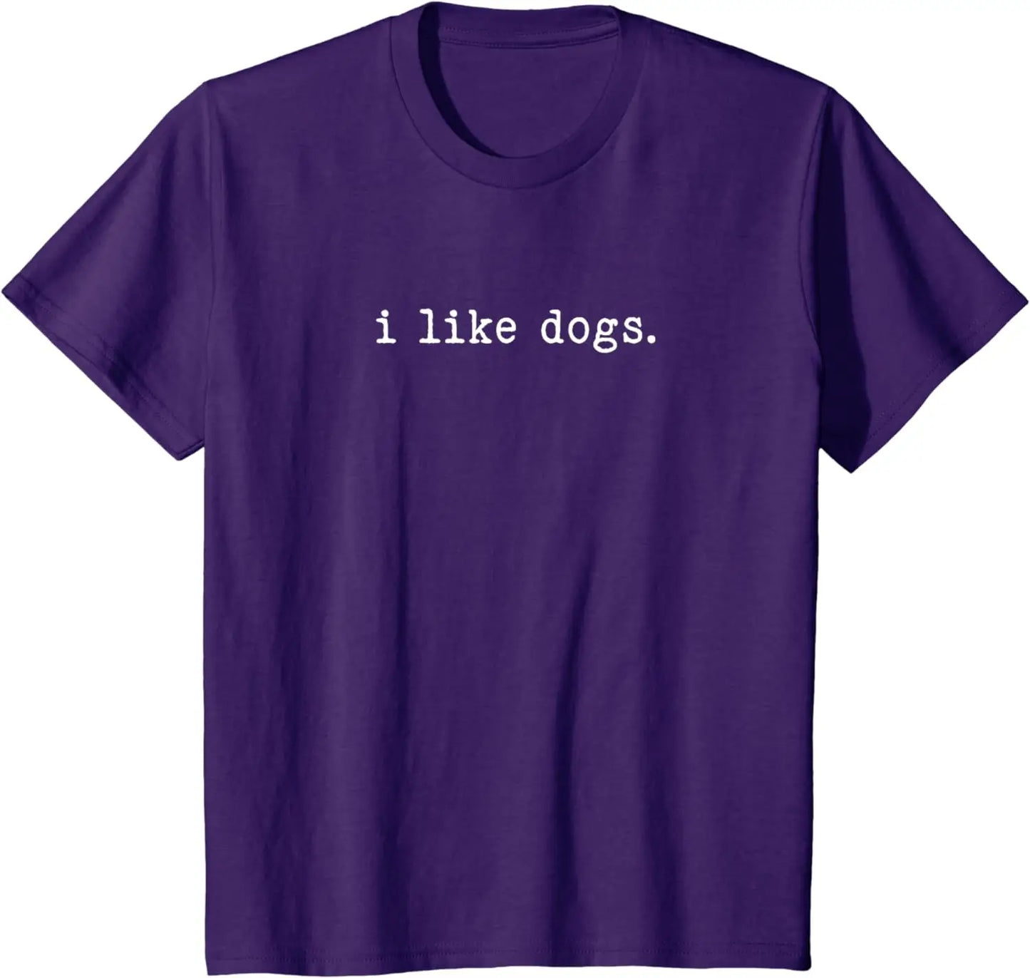 I Like Dogs Simple Minimalist Design Funny Graphic T-Shirt - Lizard Vigilante