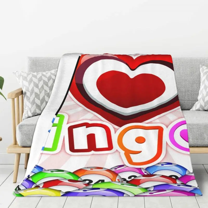 Custom 3D Printed Lucky Game Crazy Bingo Lady Gambling Player Blanket – Comfortable Soft Flannel Winter Throw Blanket for Travel, Bed, and Home - Premium blanket from Lizard Vigilante - Just $15.99! Shop now at Lizard Vigilante