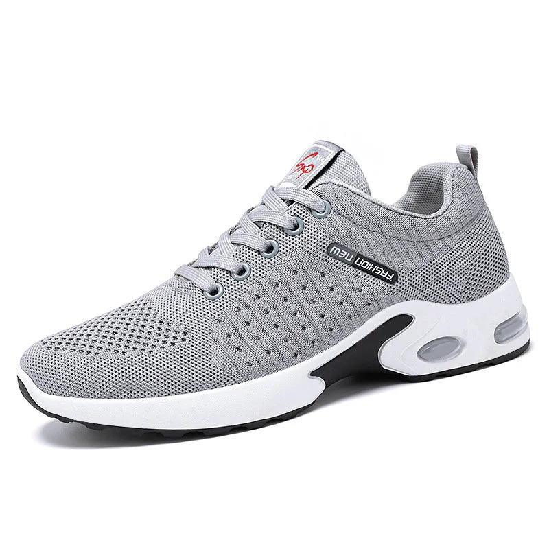 2024 Men’s Breathable Lace-Up Running Shoes – Korean Trendy Light Casual Sports Sneakers - Premium shoes from Lizard Vigilante - Just $32.88! Shop now at Lizard Vigilante