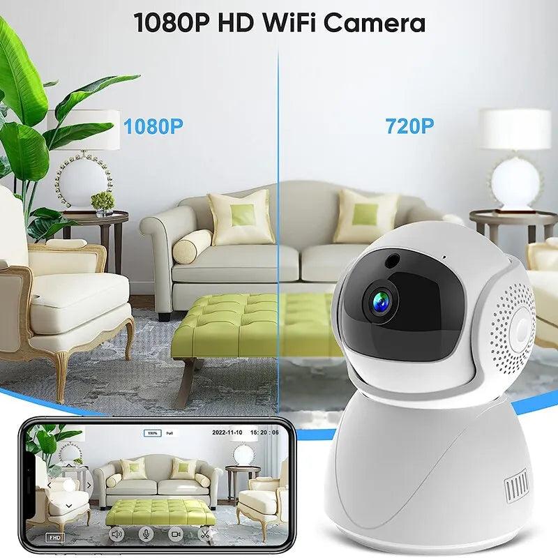 Security Protector Surveillance Wireless Camera FHD WIFI PTZ Camera IP CCTV Smart Auto Tracking Baby Monitor with Google Alexa - Lizard Vigilante