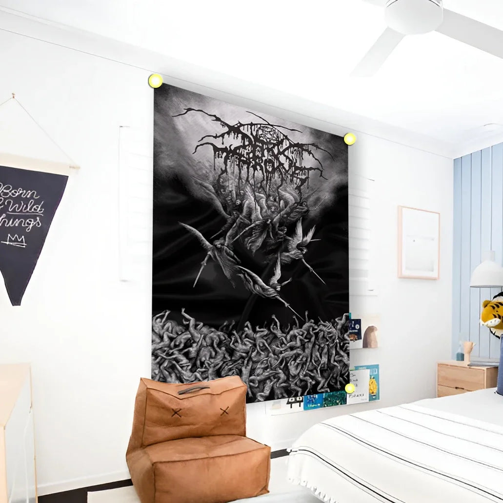 Darkthrone True Norwegian Black Metal Harajuku Funny Print Cotton Streetwear Tapestry Banner Flag - Premium flag from Lizard Vigilante - Just $12.99! Shop now at Lizard Vigilante