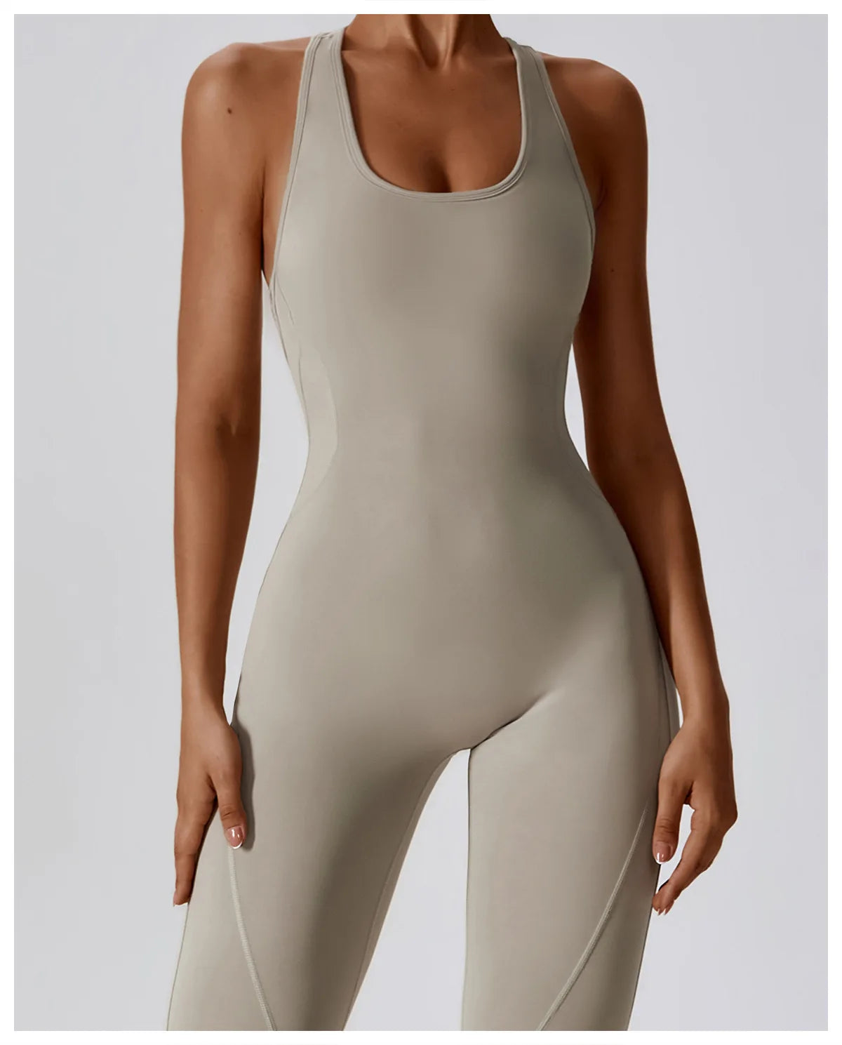 Seamless Yoga Jumpsuit - All-in-One Workout Outfit for Women - Premium bodysuit from Lizard Vigilante - Just $38.88! Shop now at Lizard Vigilante