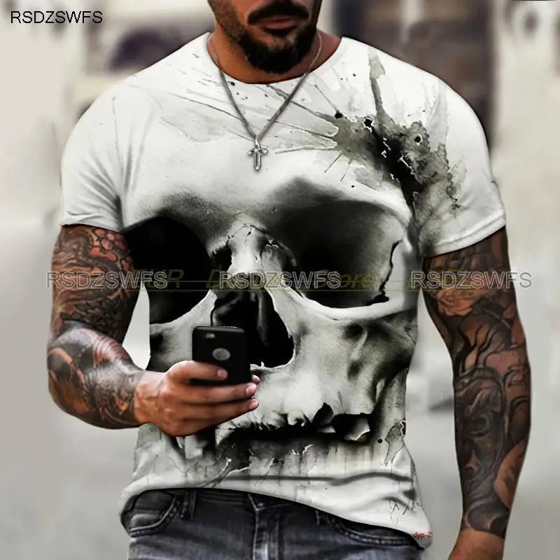 Crimson Reverie - Skull Rose 3D Print Tee – Wear the Dark Romance - Premium tee from Lizard Vigilante - Just $46.99! Shop now at Lizard Vigilante