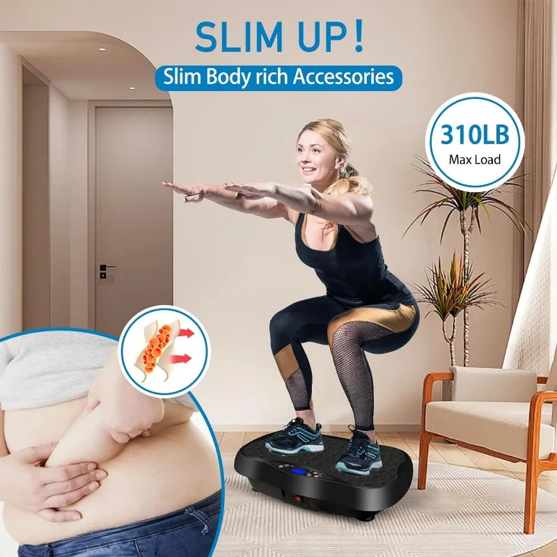 Vibration Plate Exercise Machine with Remote Control, Vibration Platform for Weight Loss, Whole Body Workout Machine, - Premium  from Lizard Vigilante - Just $161.99! Shop now at Lizard Vigilante