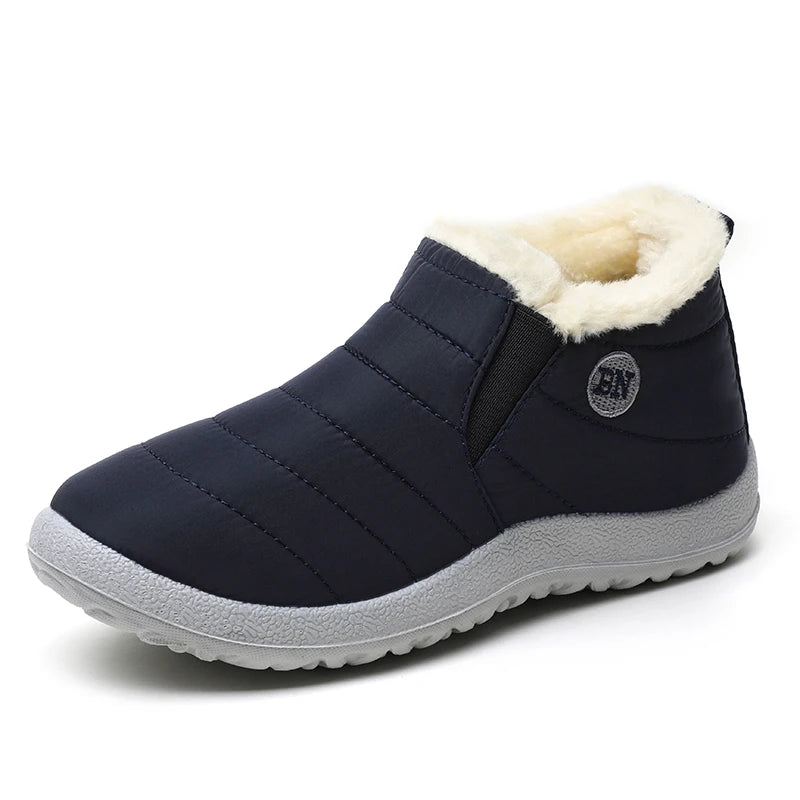 FUNMARS.T Snow Boots for Women – Slip-On Waterproof Ankle Boots with Plush Insole & Warmth for Winter - Premium boots from Lizard Vigilante - Just $33.88! Shop now at Lizard Vigilante