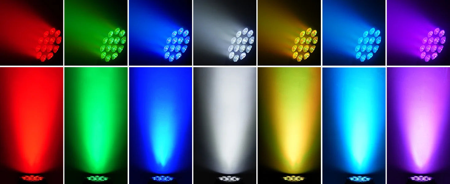 U'King 4PCS 80W Par Light 4in1 RGBW 14 LED Stage Effect Light DMX512 Remote Control Flat Light for KTV DJ Disco Bar Stage Light - Premium  from Lizard Vigilante - Just $118.99! Shop now at Lizard Vigilante