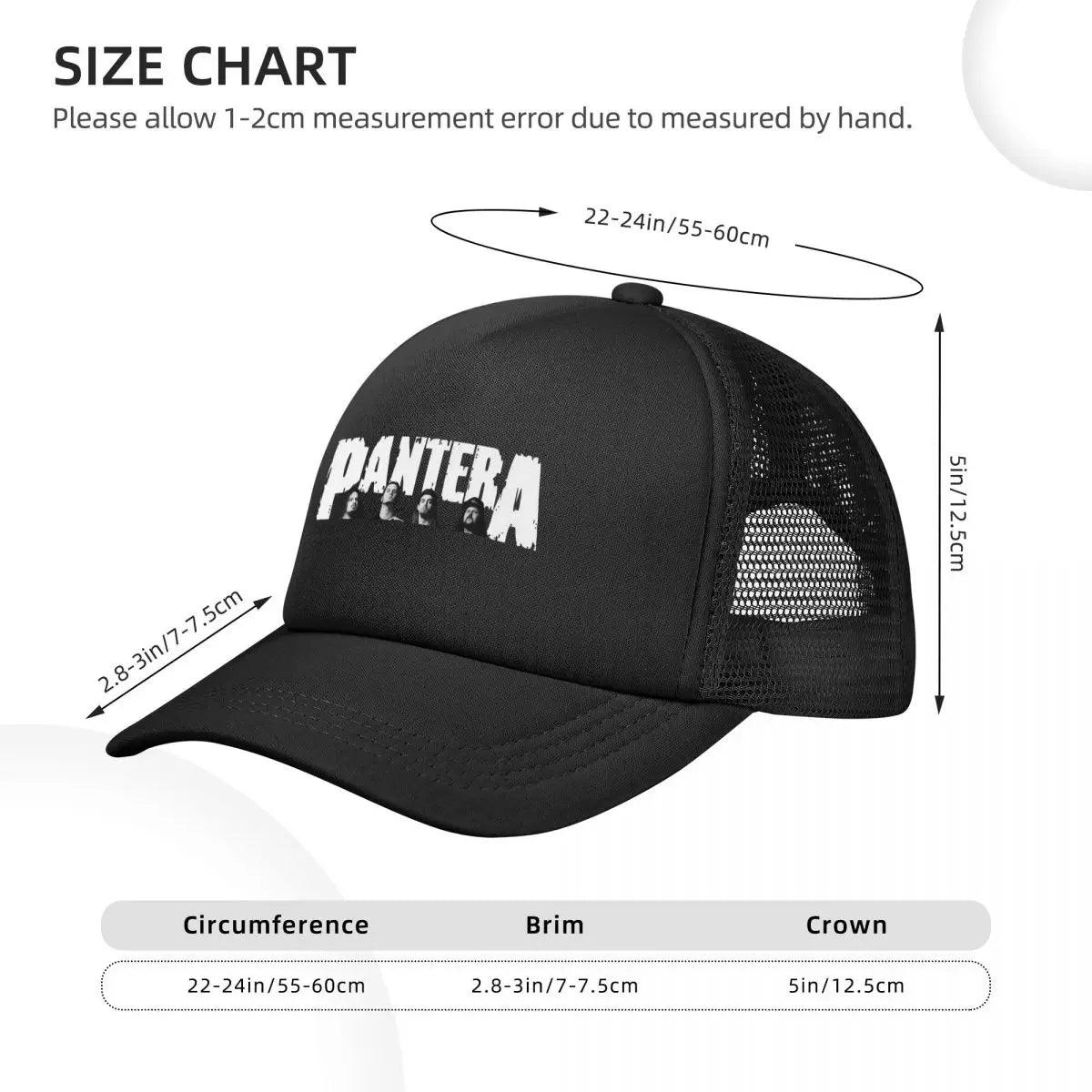 Pantera Trucker Cap – Heavy Metal Fashion Mesh Snapback Baseball Hat | Adjustable Rock & Roll Dad Hat, Sun Cap, Golf Cap - Premium t-shirt from Lizard Vigilante - Just $23.99! Shop now at Lizard Vigilante