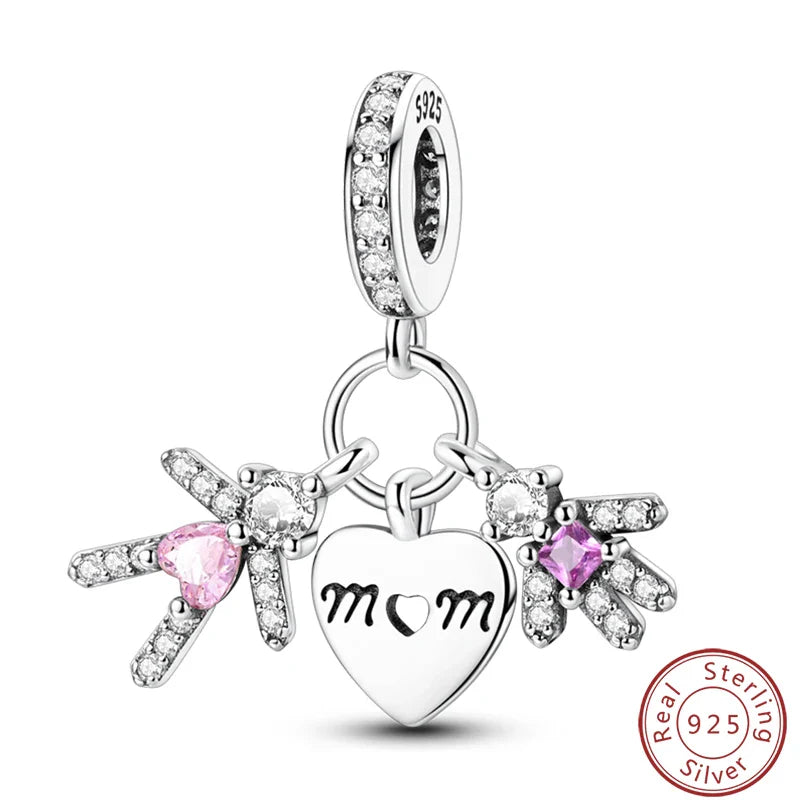 S925 Sterling Silver Princess Golf Hamster Camera Travel Three Piece Set Charms Beads 3mm DIY Fine Jewelry Making