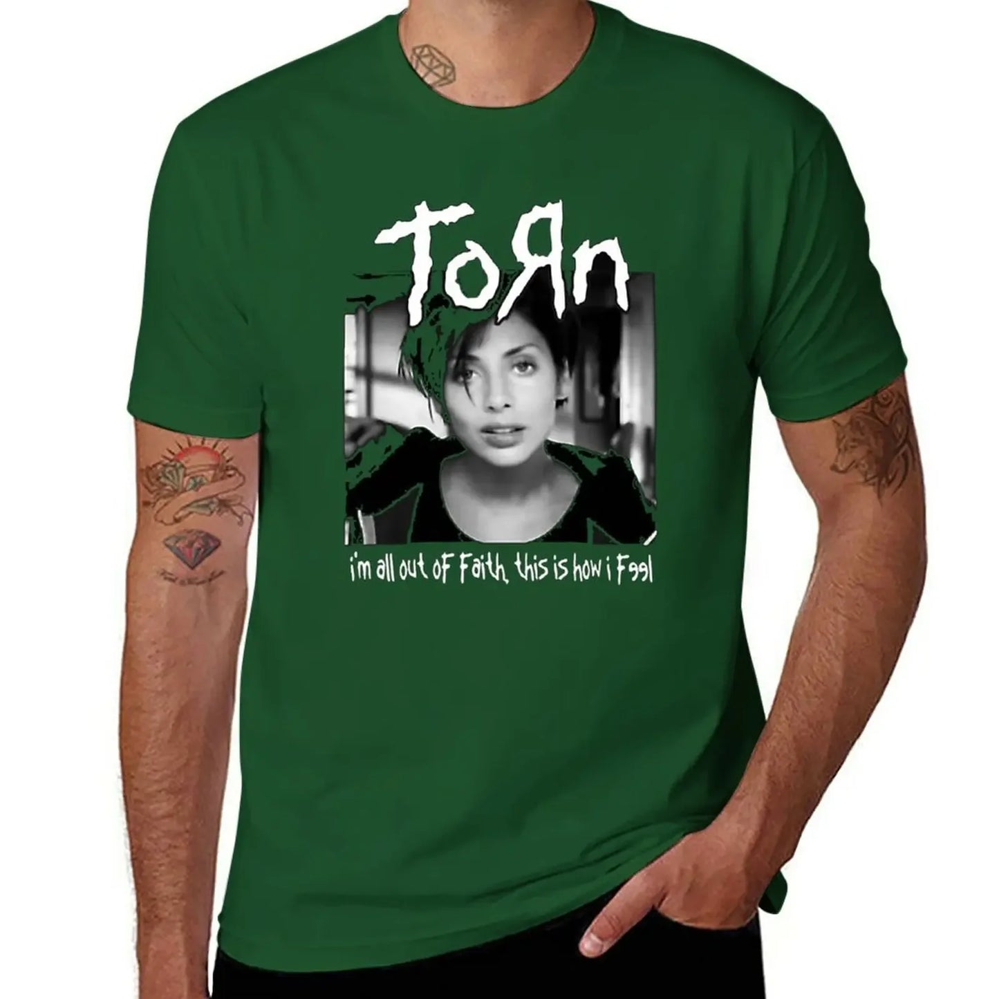 Natalie Imbruglia: KORN Torn T-Shirt - Premium t-shirt from Lizard Vigilante - Just $27.88! Shop now at Lizard Vigilante