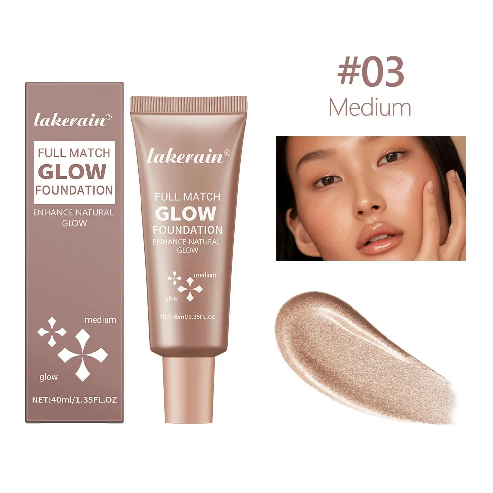 4 Colors Moisturizing Glow Foundation Liquid Long Lasting Natural Lightweight base Multi-purpose Illuminator Highlight Cream