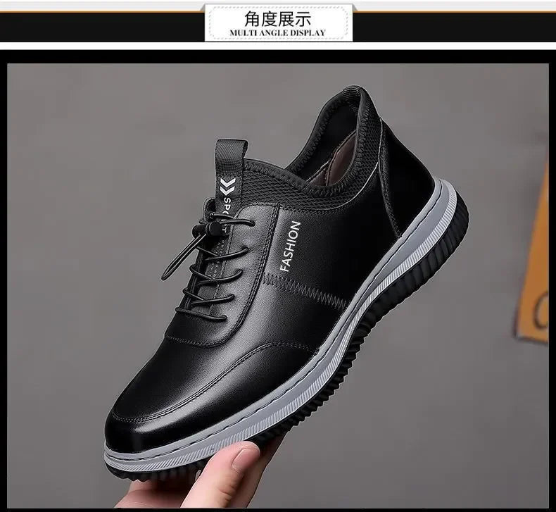 Male Business Leather Casual Shoes New Hot Selling Men's Sneakers Brand Comfortable Slip-on Loafers for Men 2023 Tenis Masculino - Premium  from Lizard Vigilante - Just $32.99! Shop now at Lizard Vigilante