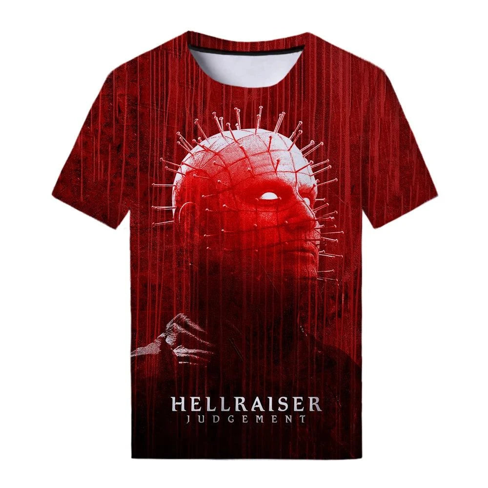 Hellraiser T-Shirts Summer New Horror Movie Scary 3D Print Streetwear Men Women Fashion Oversized T Shirt Kids Tees Tops Clothes - Premium tshirt from Lizard Vigilante - Just $22.99! Shop now at Lizard Vigilante