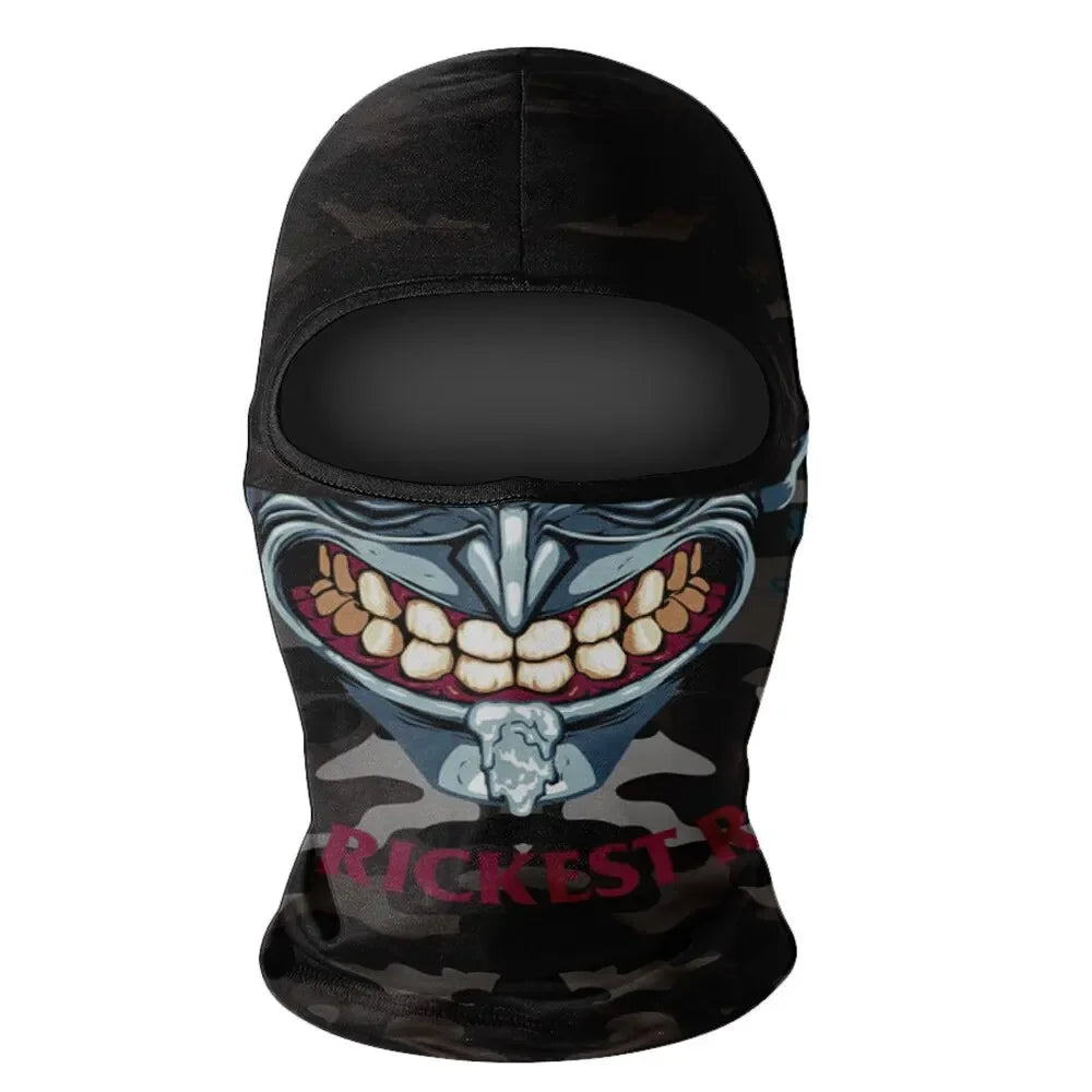 Lizard Vigilante Motorcycles Balaclava Mask - Ghost Face War Game Skeleton Riding Outdoor Headwear - Premium face mask from Lizard Vigilante - Just $16.88! Shop now at Lizard Vigilante