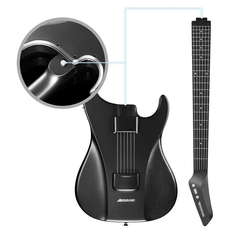 AeroBand Painless Guitar & Guitar Smart Silicone Strings Bluetooth And 8 Sounds USB MIDI Function For Adults Gift - Lizard Vigilante