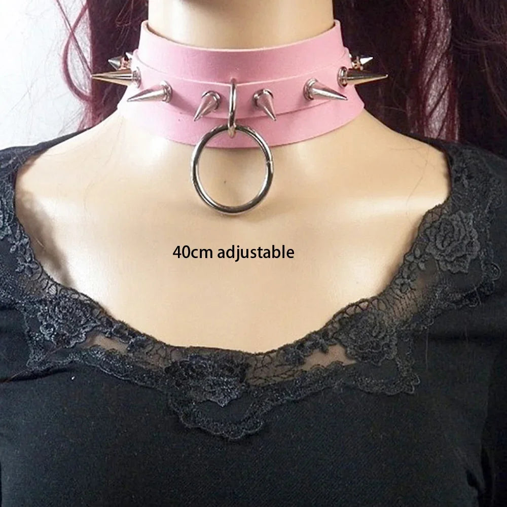 Gothic Punk Heart Choker Necklace - Edgy and Stylish - Premium necklace from Lizard Vigilante - Just $19.88! Shop now at Lizard Vigilante