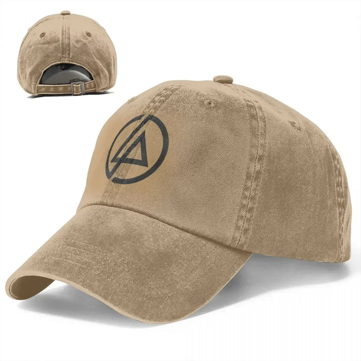 Linkin Park "Meteora & Minutes to Midnight" Distressed Baseball Cap – Adjustable Snapback Hat for Men & Women - Premium baseball cap from Lizard Vigilante - Just $26.88! Shop now at Lizard Vigilante