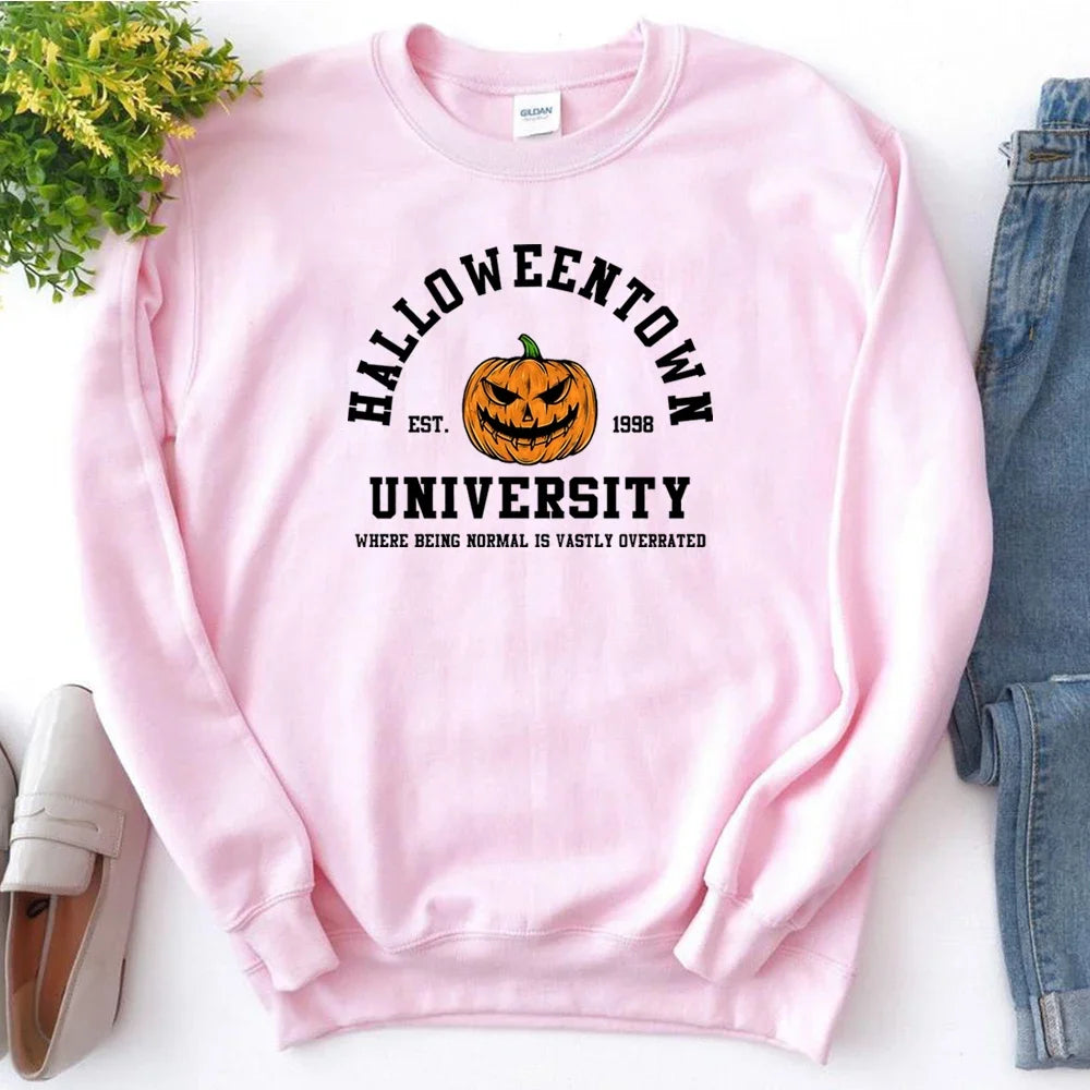 Vintage Halloween Sweatshirt Halloweentown Est 1998 Pullover Funny Fall Hoodies Pumpkin Autumn Sweatshirts - Premium Sweatshirt from Lizard Vigilante - Just $37.99! Shop now at Lizard Vigilante